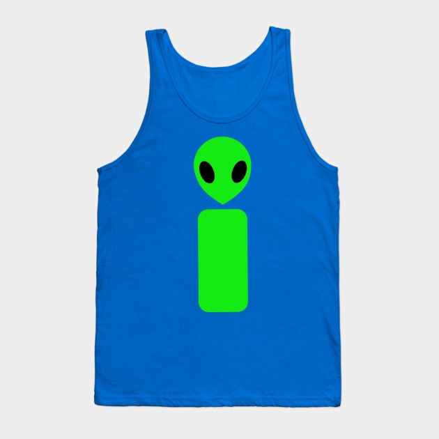 Minimalist Alien Tank Top by Quirkball